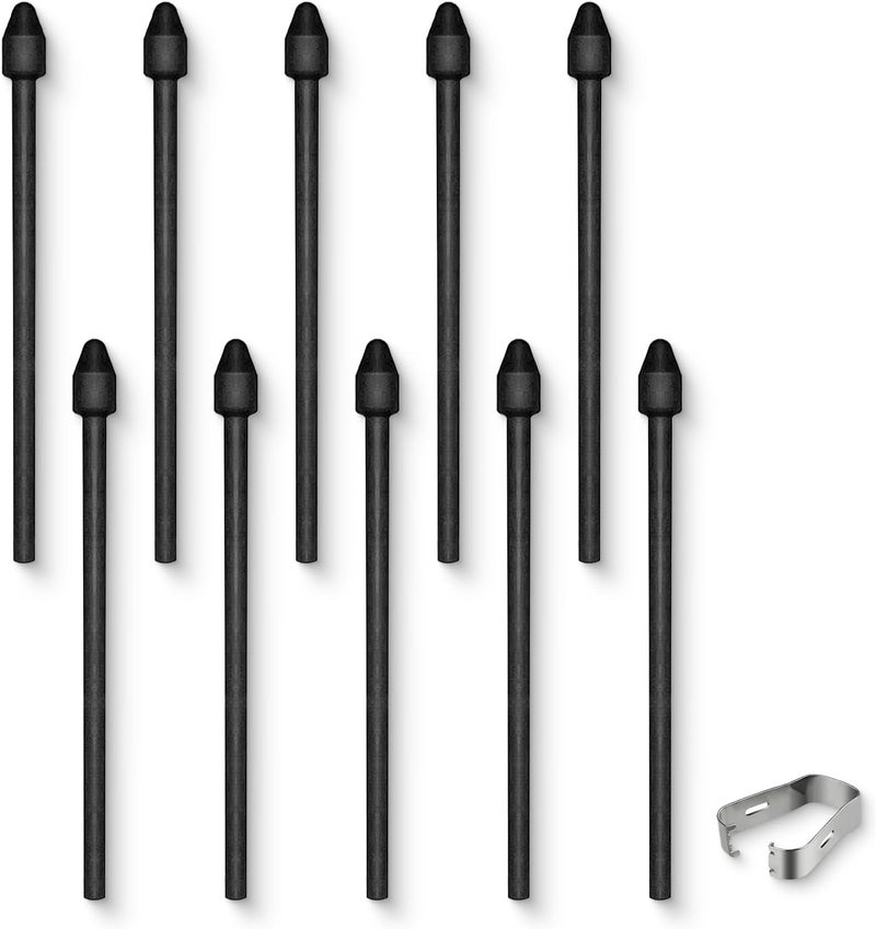 REEYEAR 10 Pcs Remarkable Maker Pen Tips, Replacement Nibs fits for Remarkable 2/1 Samsung S Pen BOOX Super Note Stylus,HB Fiber Wear Resistance Enhancement Note Taking Fine Nibs - Image 1